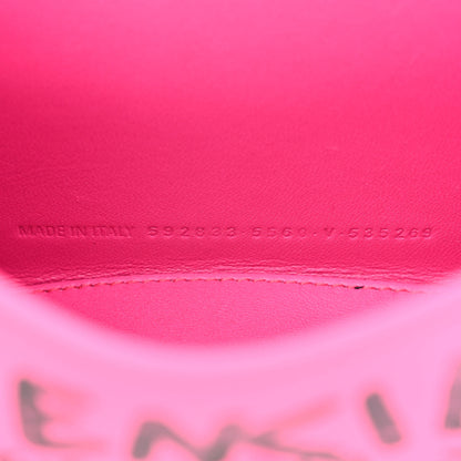 Balenciaga Smooth Calfskin Graffiti Hourglass Top Handle Bag XS Acid Fuchsia Black 7 of 12