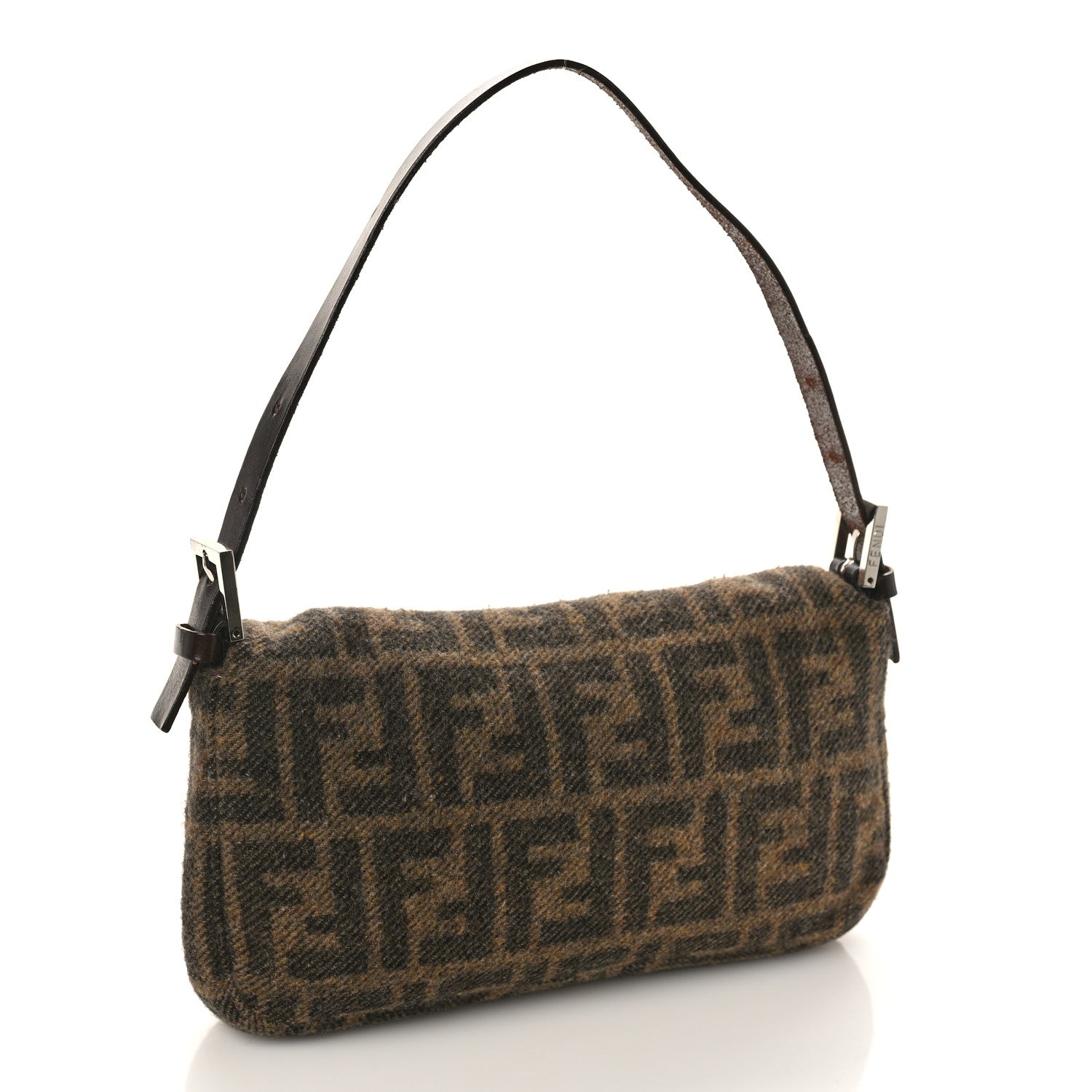 Fendi Wool Zucca Baguette Tobacco 3 of 9