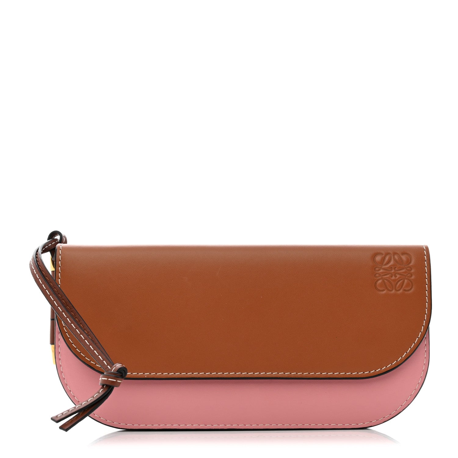 Loewe Smooth Calfskin Gate Continental Wallet Pastel Pink Tan 1 of 6