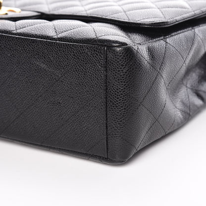 Chanel Caviar Quilted Maxi Double Flap Black 6 of 13