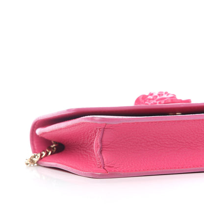 Versace Grained Calfskin Palazzo Chain Evening Bag Pink 6 of 9