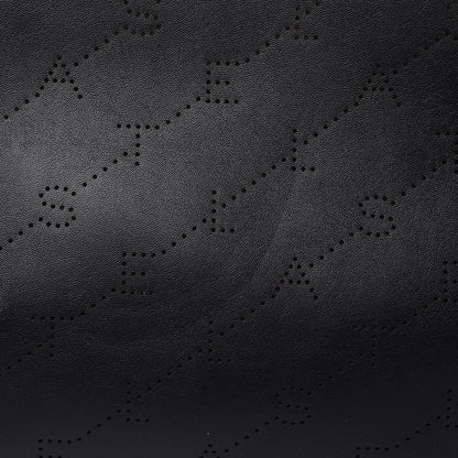 Stella McCartney Eco Alter Nappa Perforated Logo Tote Black 8 of 9