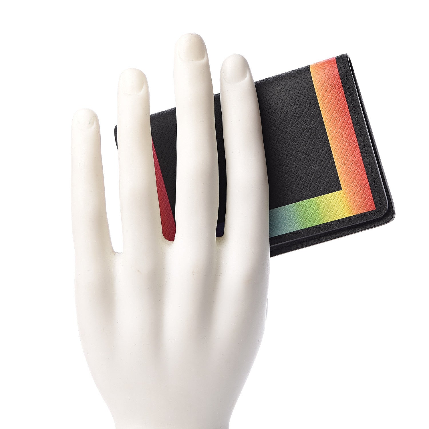 Louis Vuitton Taiga Rainbow Pocket Organizer Black 2 of 7