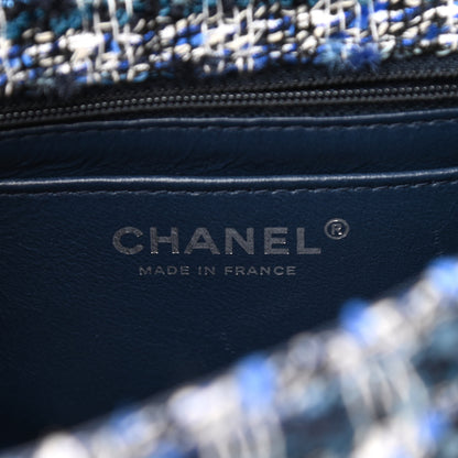 Chanel Tweed Quilted 2.55 Reissue Mini Flap Blue 6 of 11