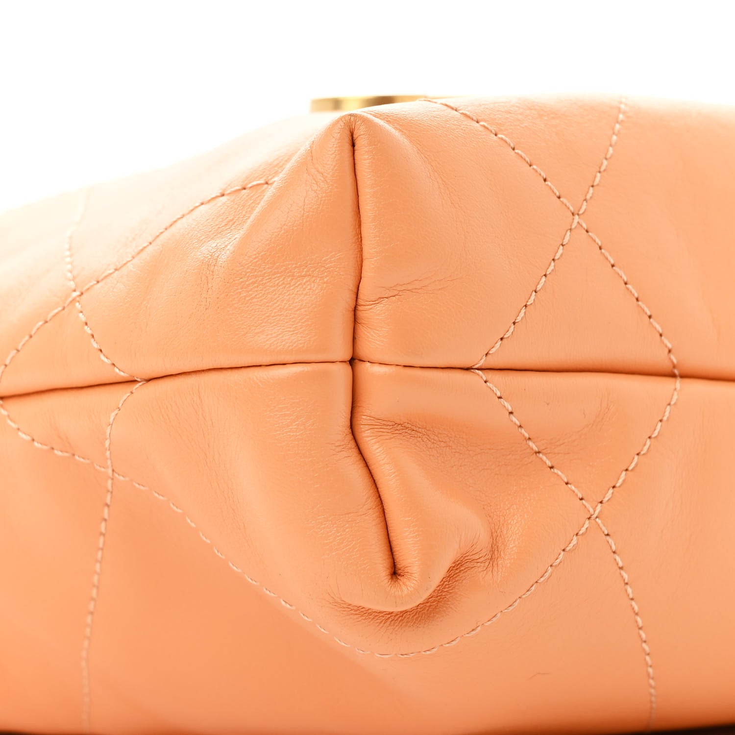 Chanel Shiny Calfskin Quilted Mini Chanel 22 Orange 9 of 10