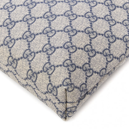 Gucci GG Plus Monogram Medium Flat Messenger Bag Navy 5 of 9