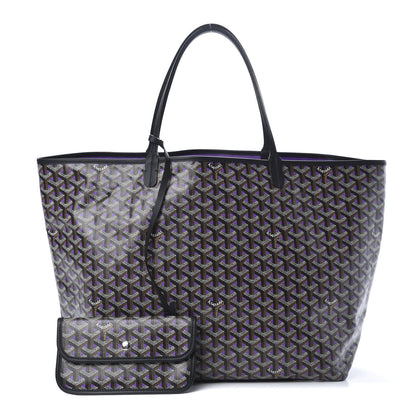 Goyard Goyardine Saint Louis Claire Voie GM Black Purple 1 of 11