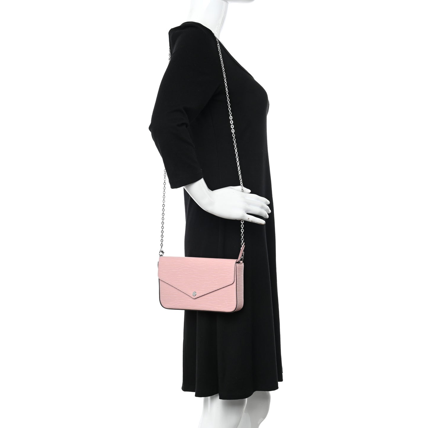 Epi Pochette Felicie Rose Ballerine