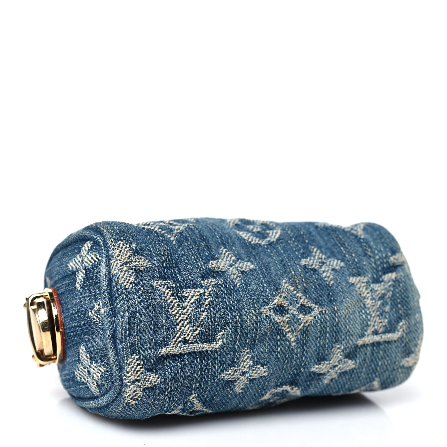 Monogram Denim Pochette Speedy PM Key Holder Blue