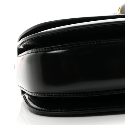 Gucci Shiny Polished Calfskin Medium Bamboo Diva Black 9 of 10