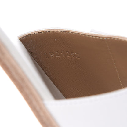 Hermes Calfskin View Sandals 36 White 6 of 9