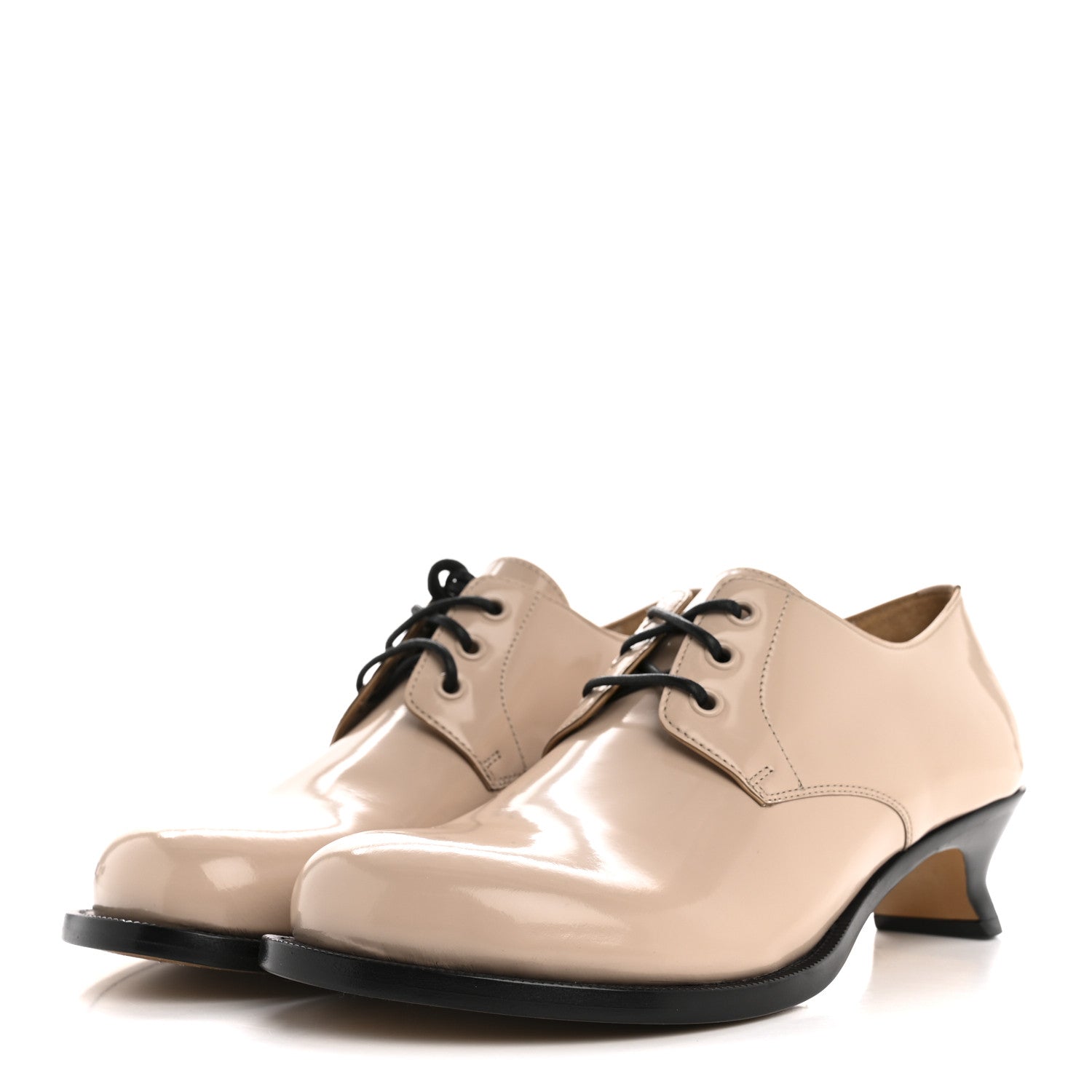 Loewe Brushed Calfskin Campo Derby Loafers 40 Light Pink 4 of 9