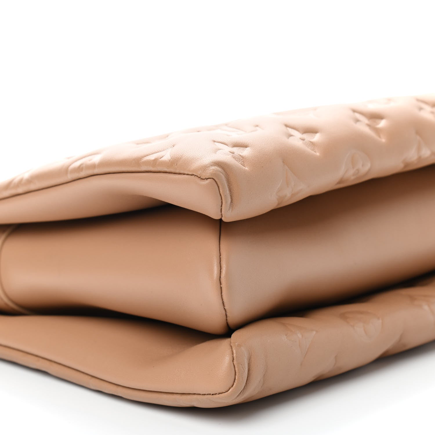 Louis Vuitton Lambskin Embossed Monogram Coussin PM Camel 6 of 8