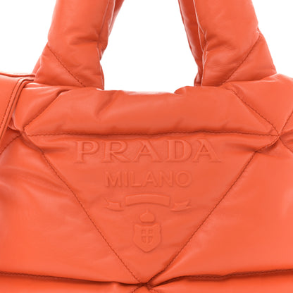 Prada Nappa Padded System Small Tote Bag Arancio 8 of 11