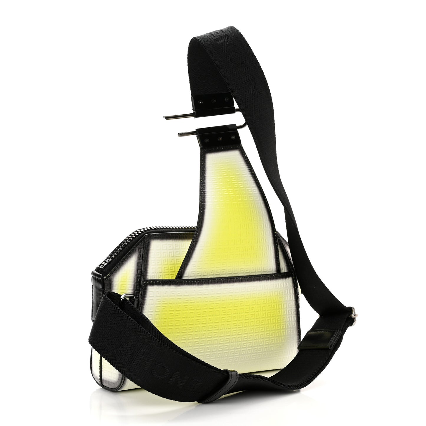x Chito Calfskin 4G Embossed Antigona U Crossbody Bag Fluo Yellow
