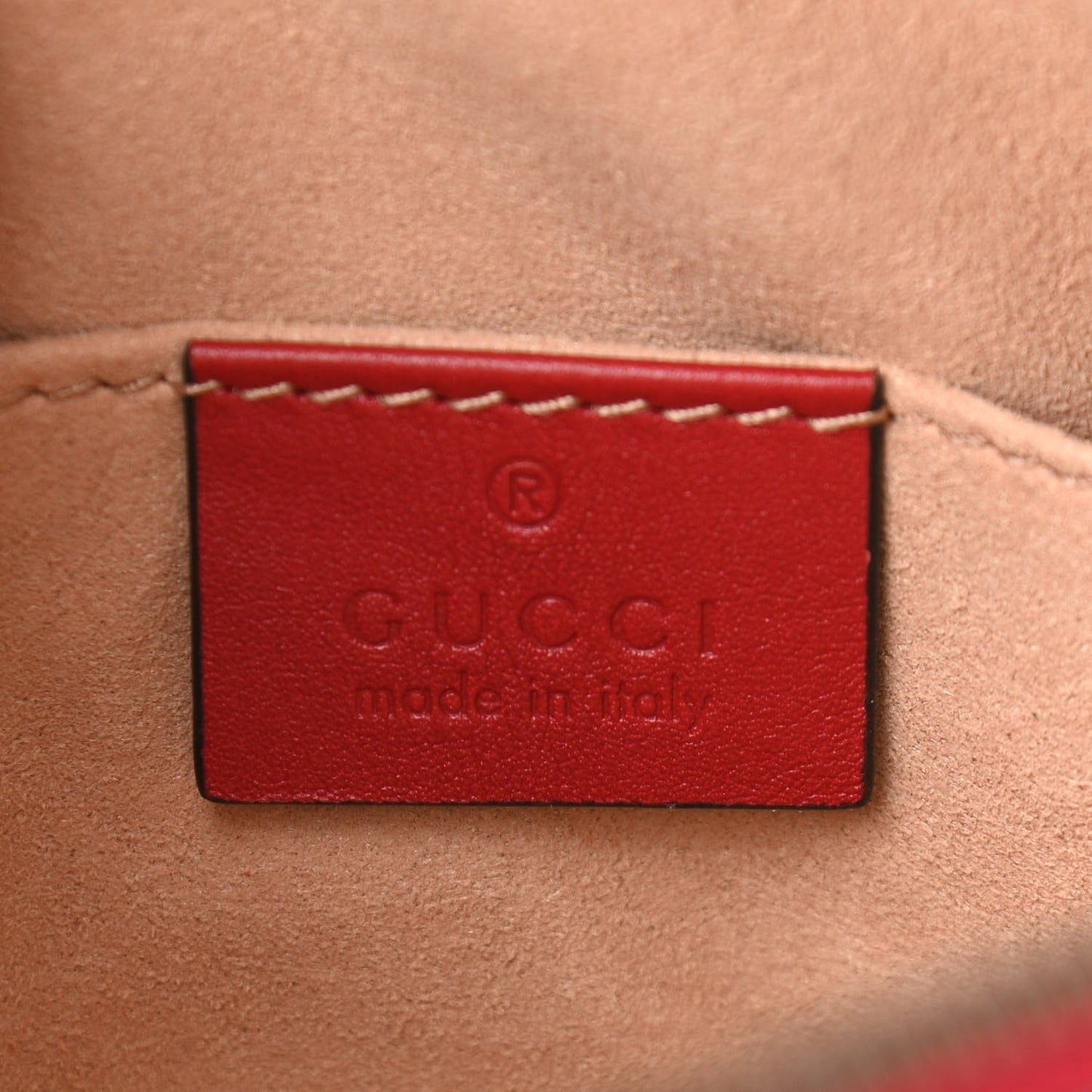 Calfskin Matelasse GG Marmont Belt Bag 85 34 Hibiscus Red