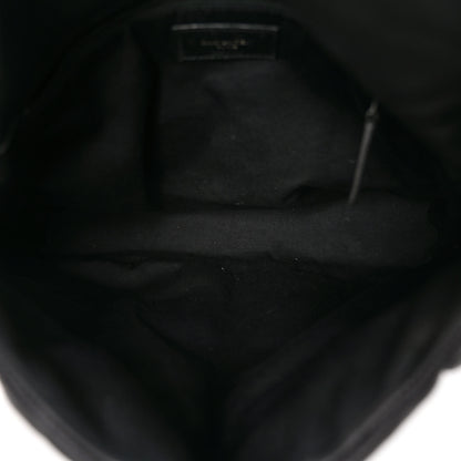 Saint Laurent Lambskin Quilted Monogram Monochrome Medium Loulou Puffer Chain Satchel Black 5 of 10