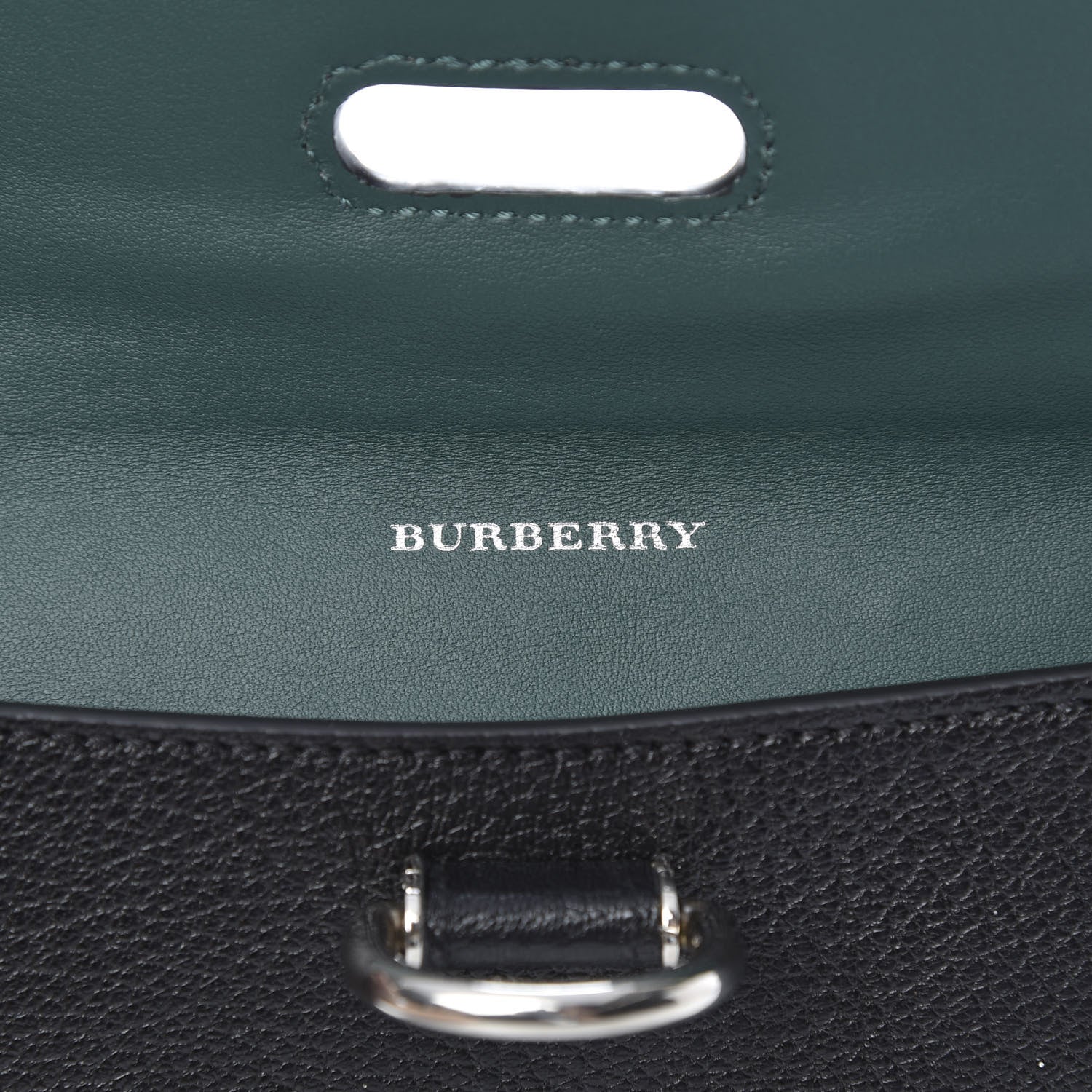 Burberry Goatskin Pendleton D-Ring Clutch Black 6 of 9