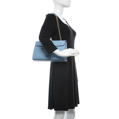 Gucci Microguccissima Medium Emily Chain Shoulder Bag Mineral Blue 2 of 9