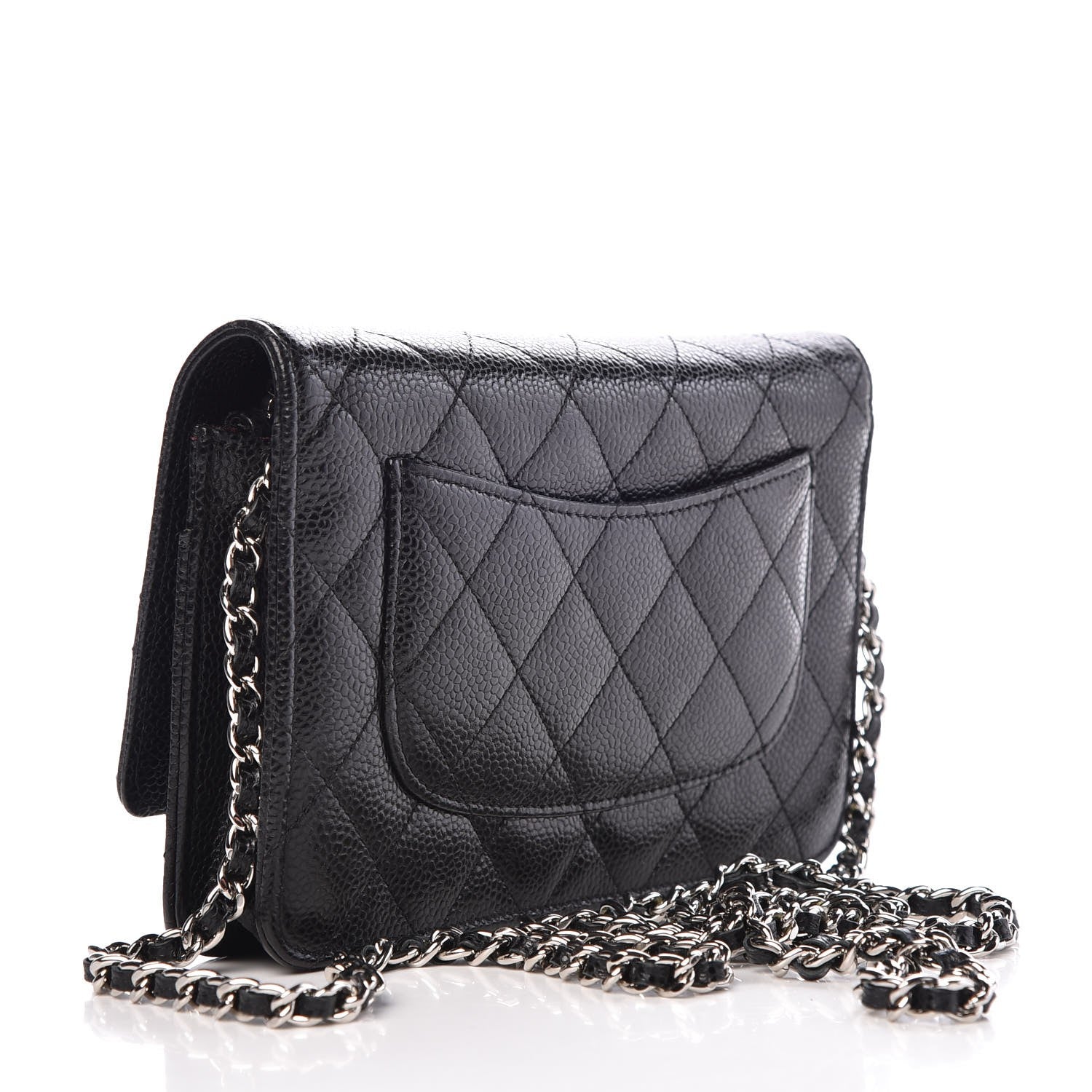 Chanel Caviar Quilted Wallet On Chain WOC Black 3 of 9