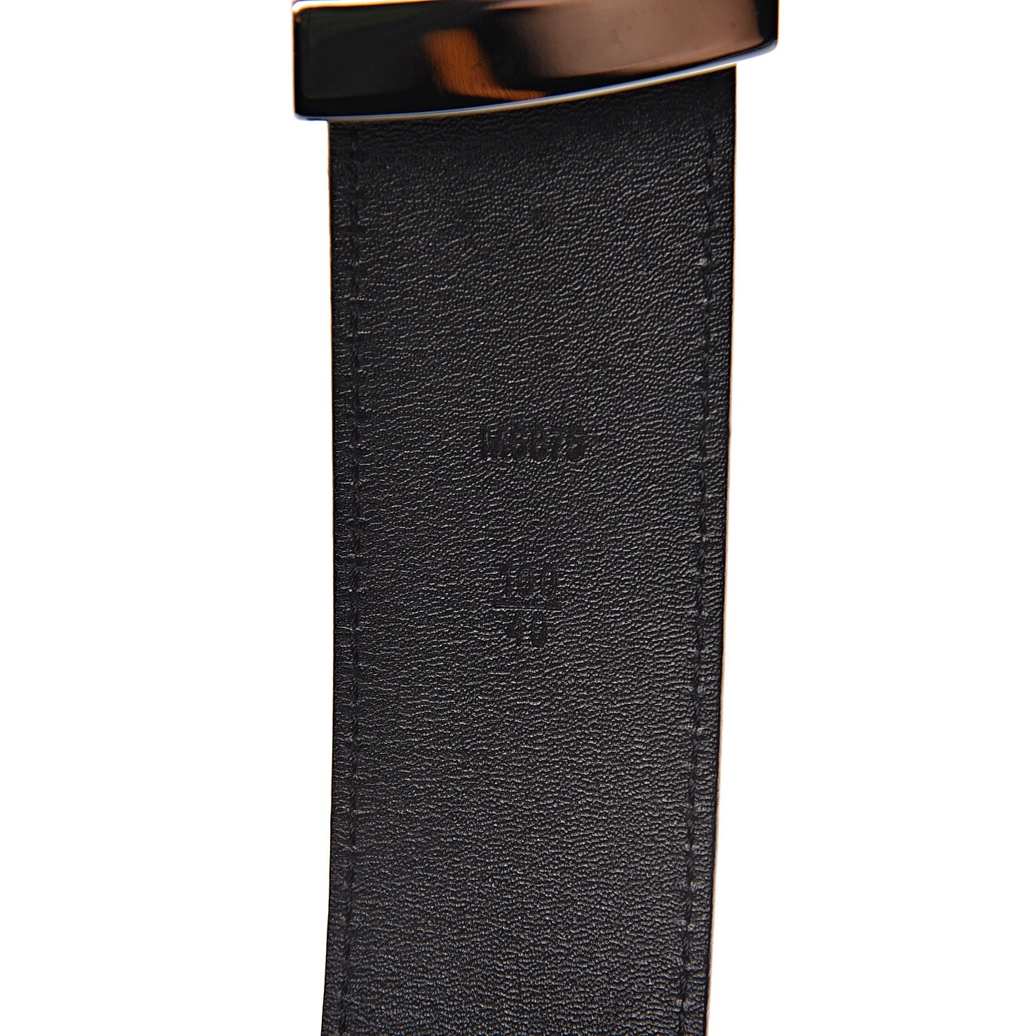 Louis Vuitton Suede Calfskin Mini Damier 40mm LV Initiales Belt 100 40 Black 4 of 6