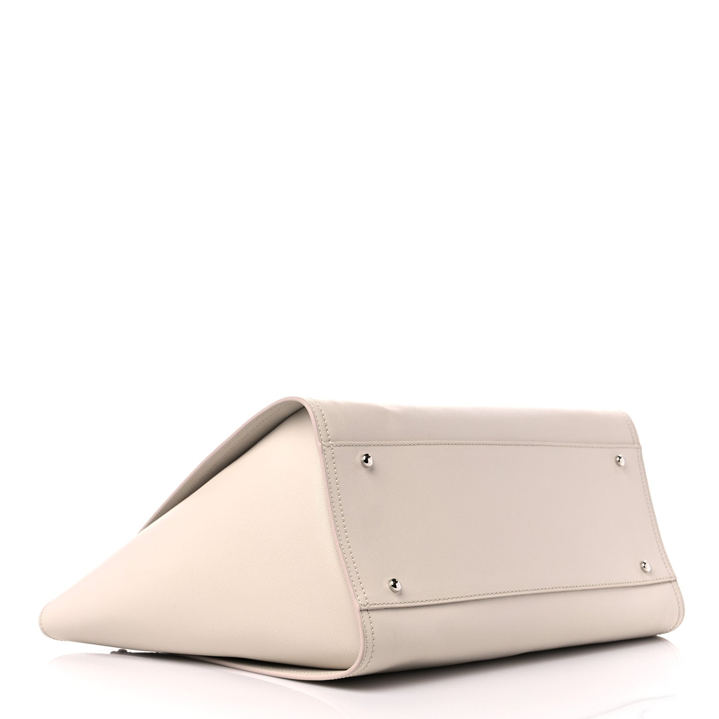 Caviar Medium Studded Deauville Tote Ivory