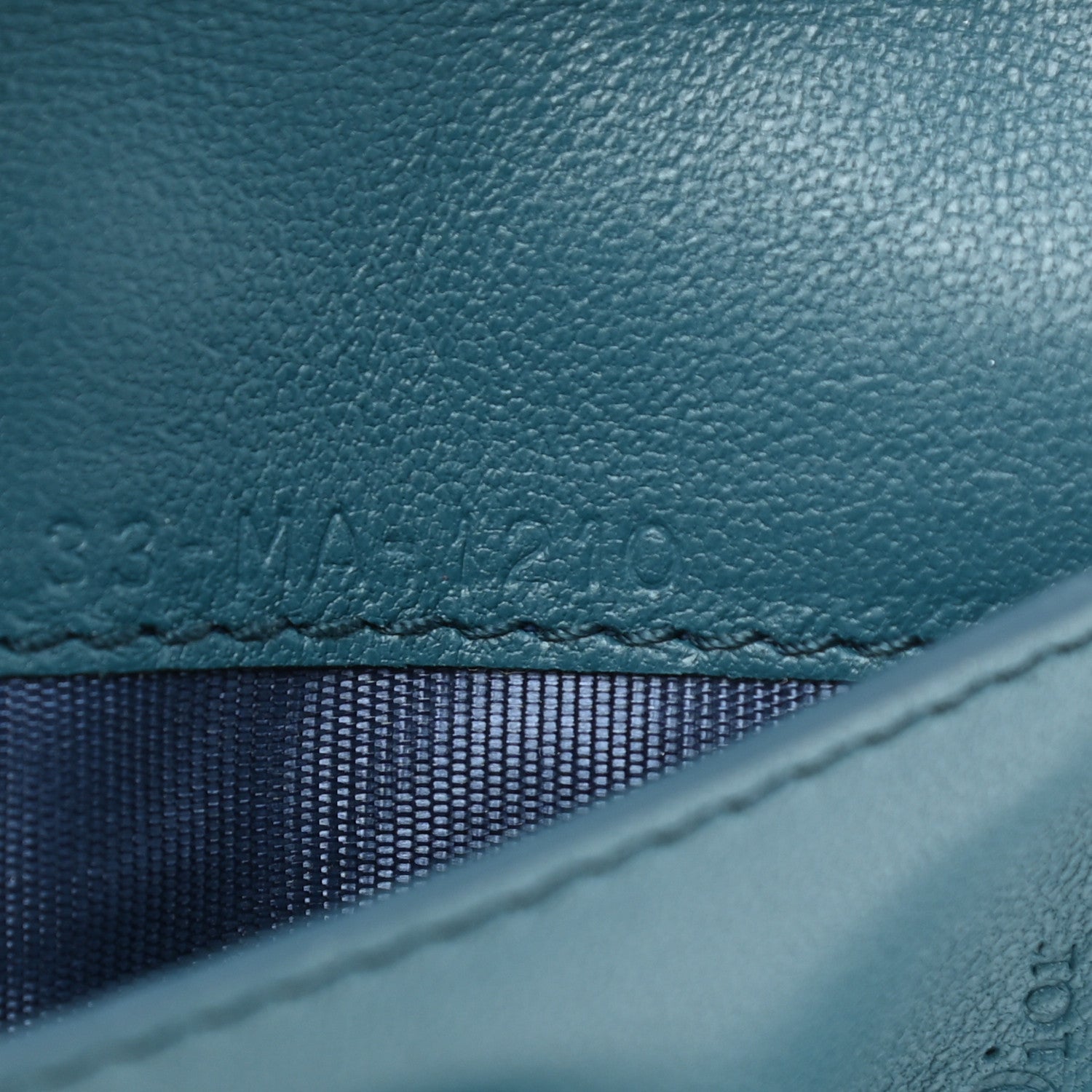 Christian Dior Lambskin Cannage Small Lady Dior Flap Card Holder Deep Ocean 8 of 9