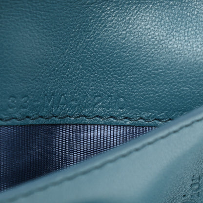 Christian Dior Lambskin Cannage Small Lady Dior Flap Card Holder Deep Ocean 8 of 9