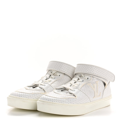 Louis Vuitton Calfskin Perforated Mens Acapulco Sneakers 8 White 4 of 9