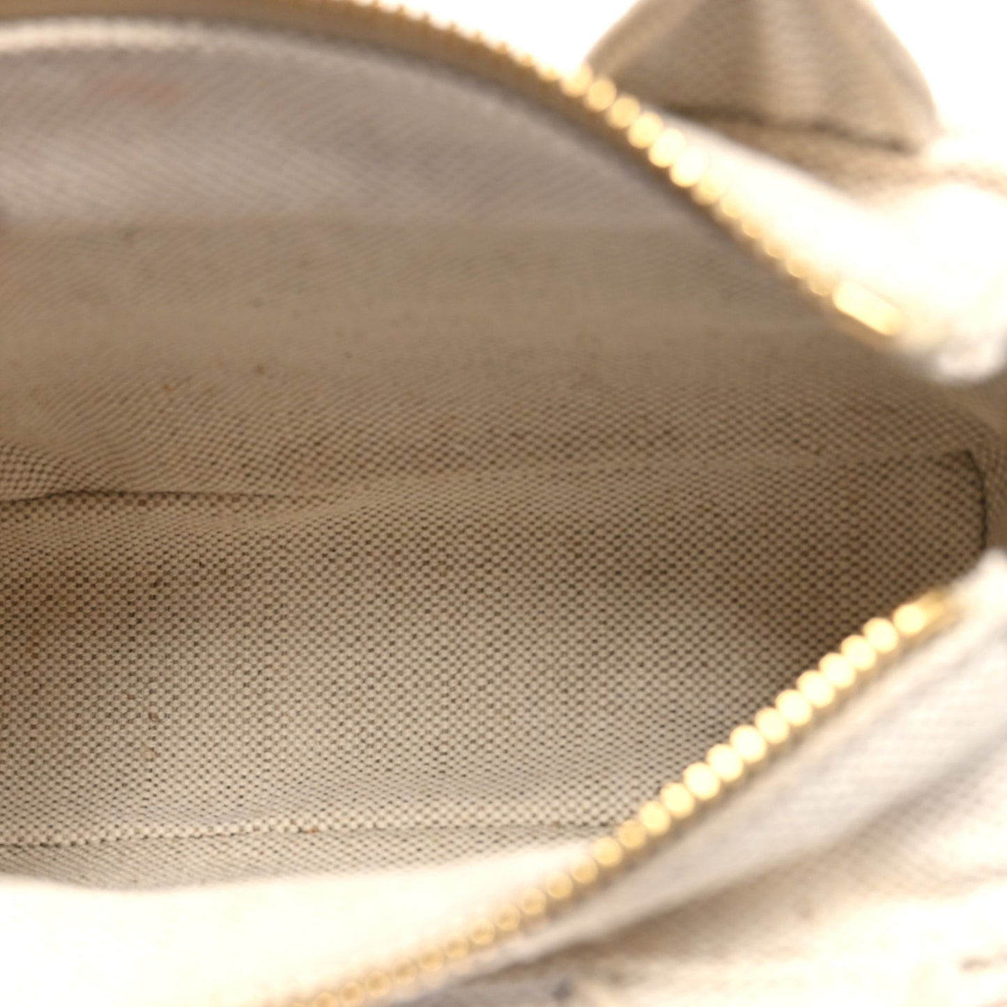 Wicker Canvas Mini Tote Tan White