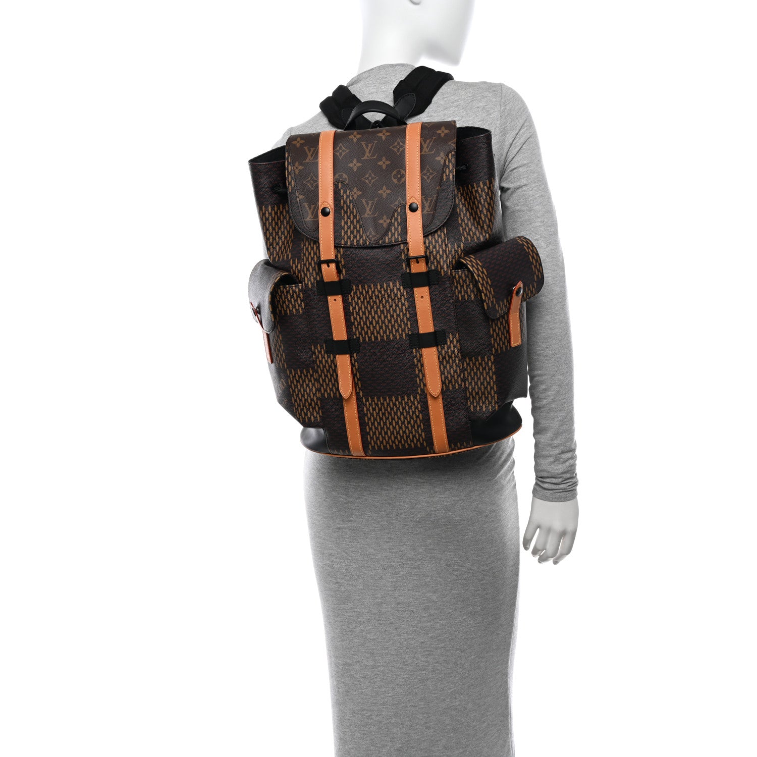 Louis Vuitton X NIGO Giant Damier Ebene Monogram Christopher PM Backpack 2 of 9
