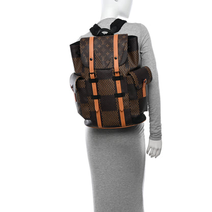 Louis Vuitton X NIGO Giant Damier Ebene Monogram Christopher PM Backpack 2 of 9