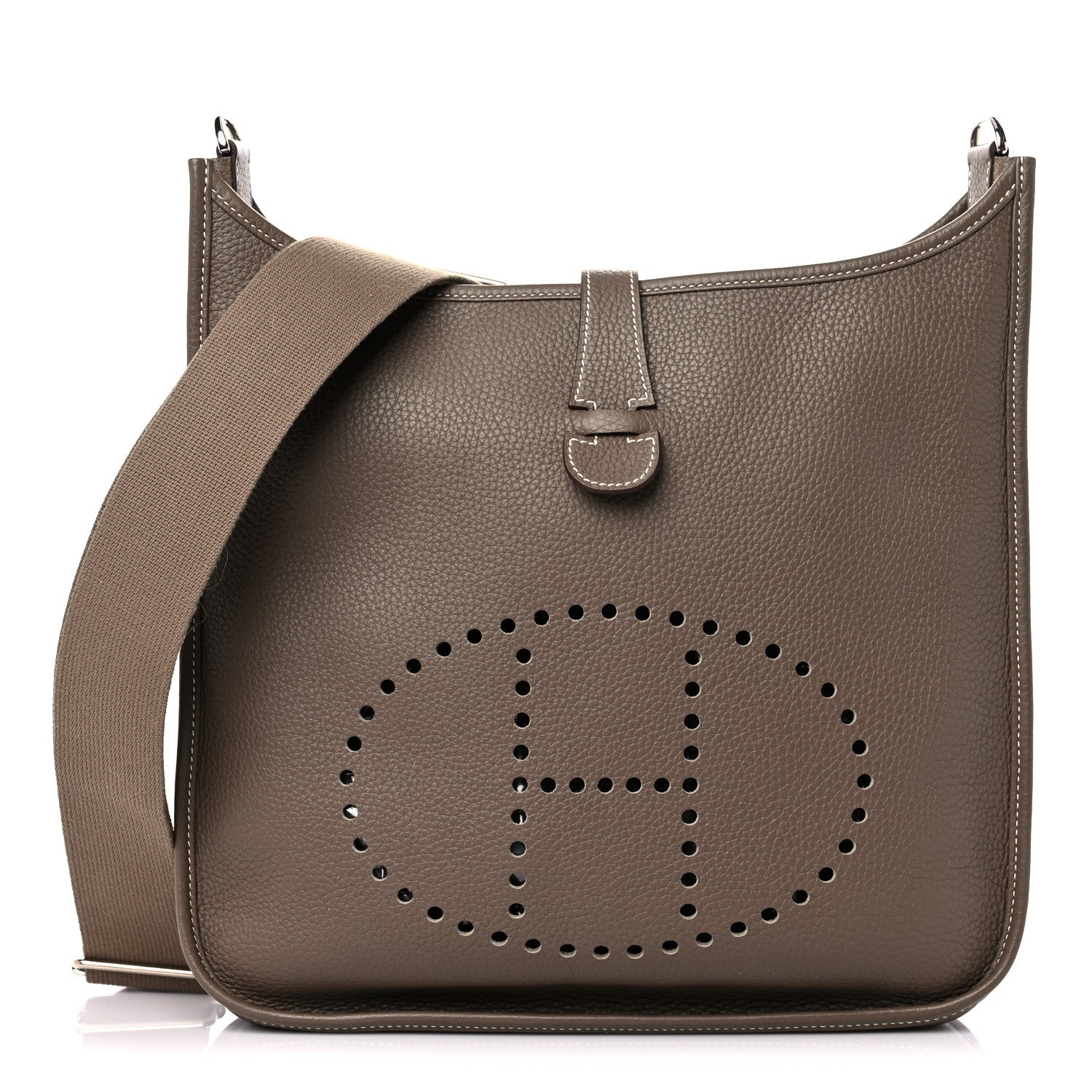 Hermes Taurillon Clemence Evelyne III GM Etoupe 1 of 10