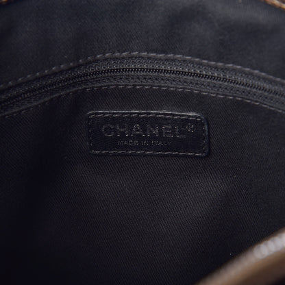 Chanel Iridescent Caviar Quilted Tall Chic Shopping Tote Dark Gold 7 of 12