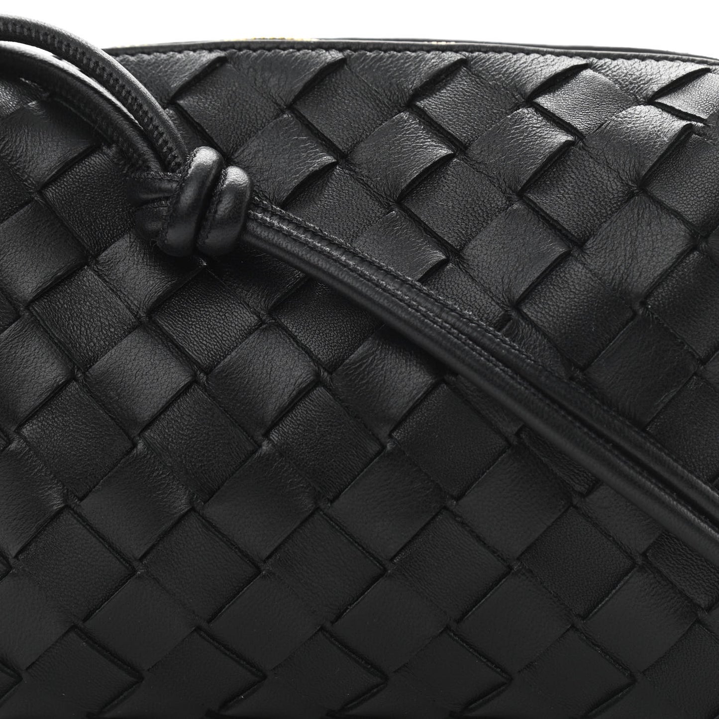 Nappa Intrecciato Mini Loop Camera Bag Black