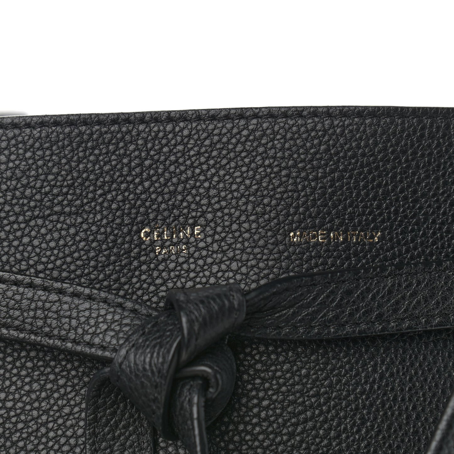 Soft Grained Calfskin Small Belt Cabas Phantom Black