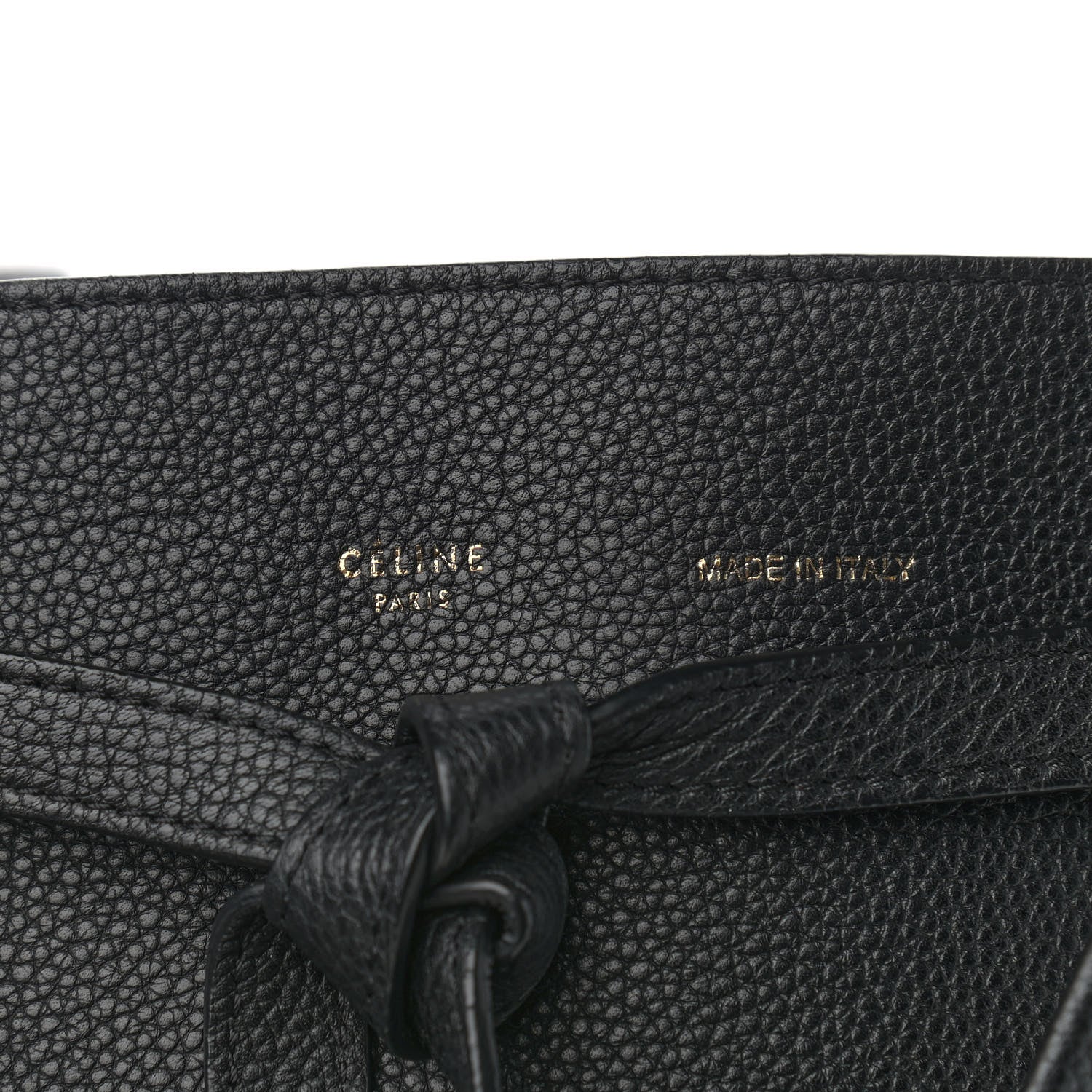 Celine Soft Grained Calfskin Small Belt Cabas Phantom Black 8 of 16