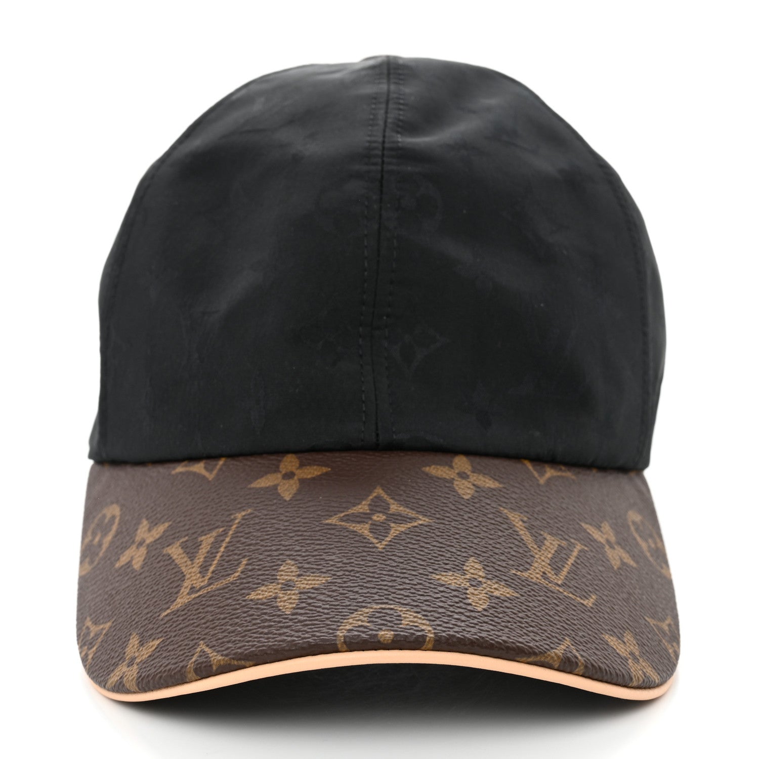 Louis Vuitton Polyester Silk Monogram LV Get Ready Cap M Black 3 of 10