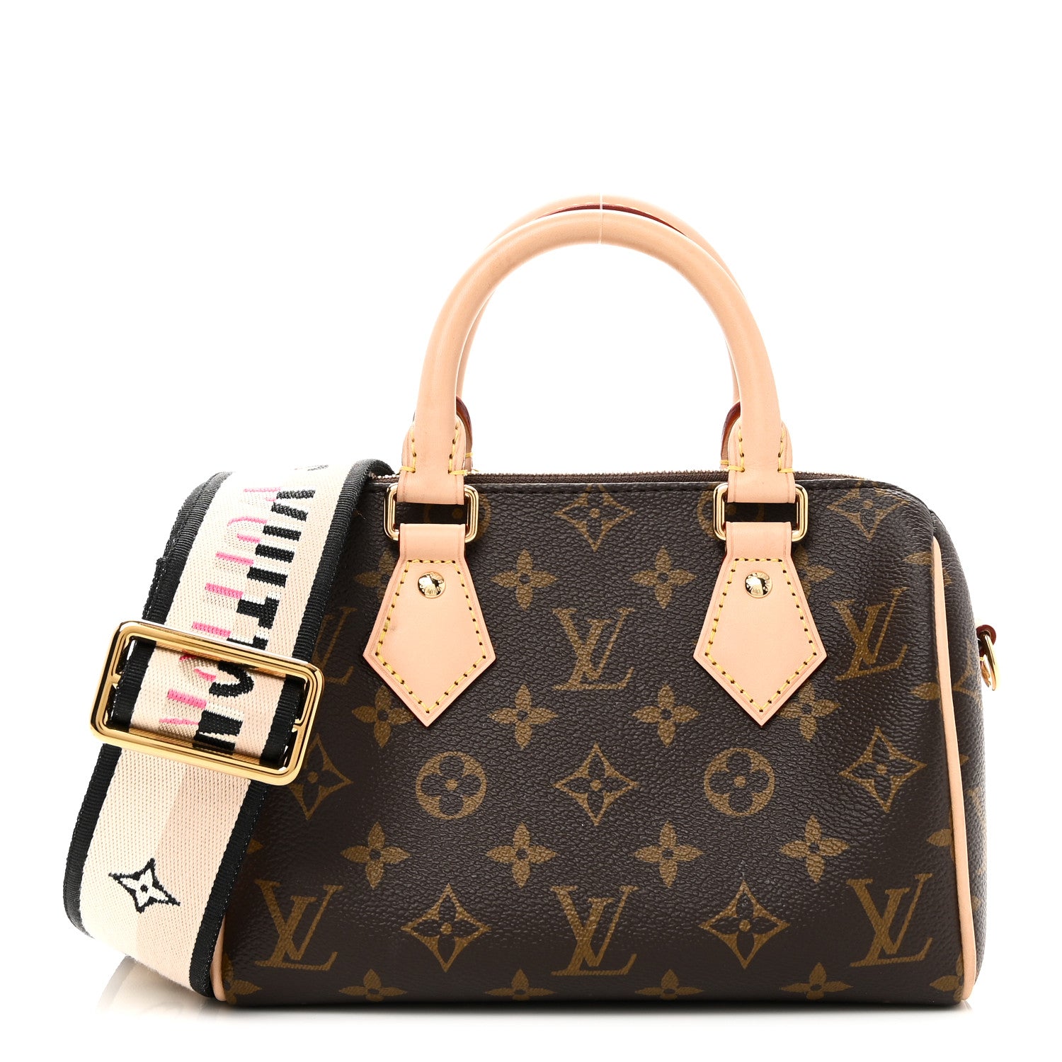 Louis Vuitton Monogram Speedy Bandouliere 20 Black 1 of 10