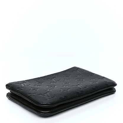 Louis Vuitton Empreinte Double Zip Pochette Black 3 of 4