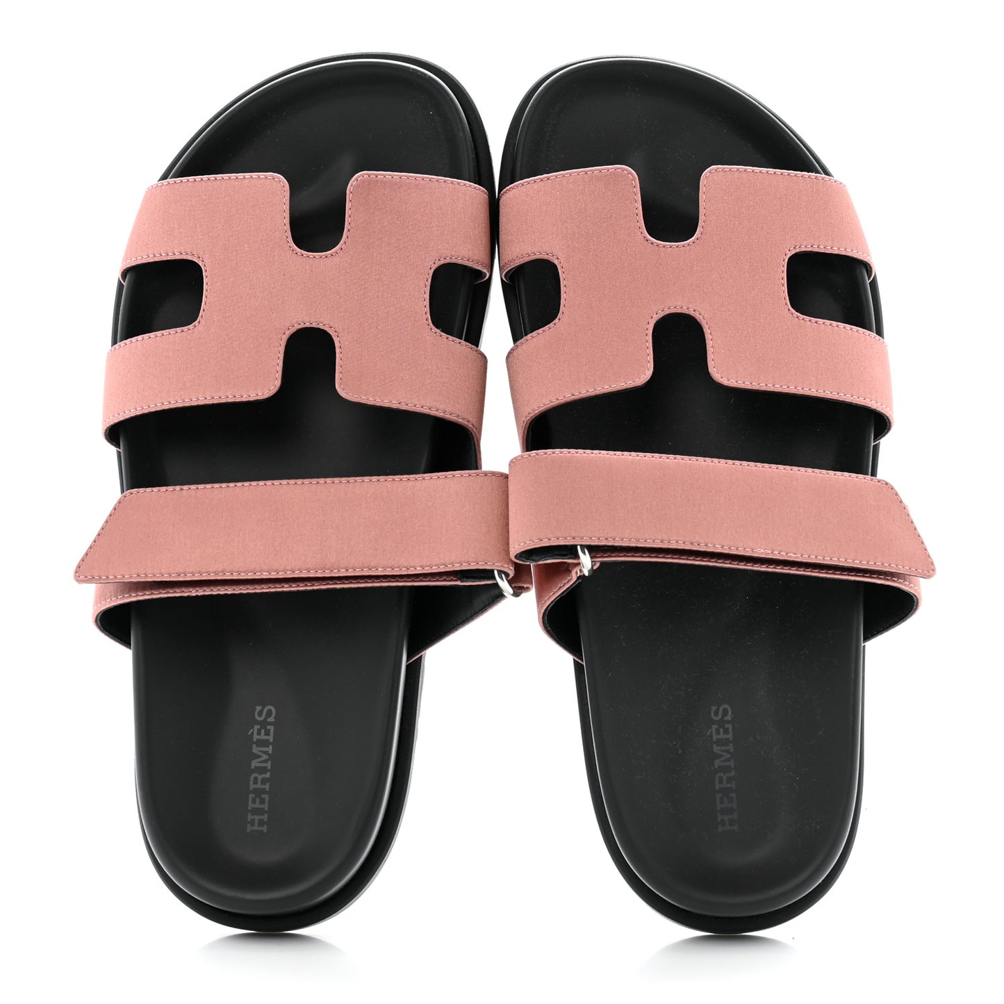 Satin Crepe Chypre Sandals 36 Bois De Rose