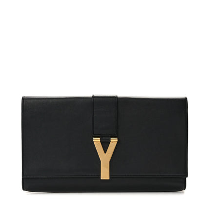Saint Laurent Calfskin Classic Y Ligne Clutch Black 1 of 12