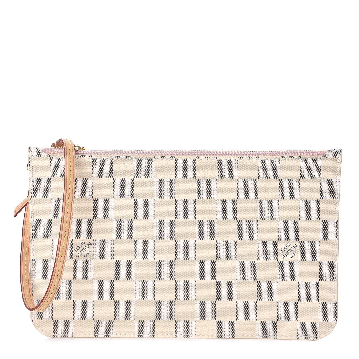 Louis Vuitton Damier Azur Neverfull MM GM Pochette Rose Ballerine 1 of 6