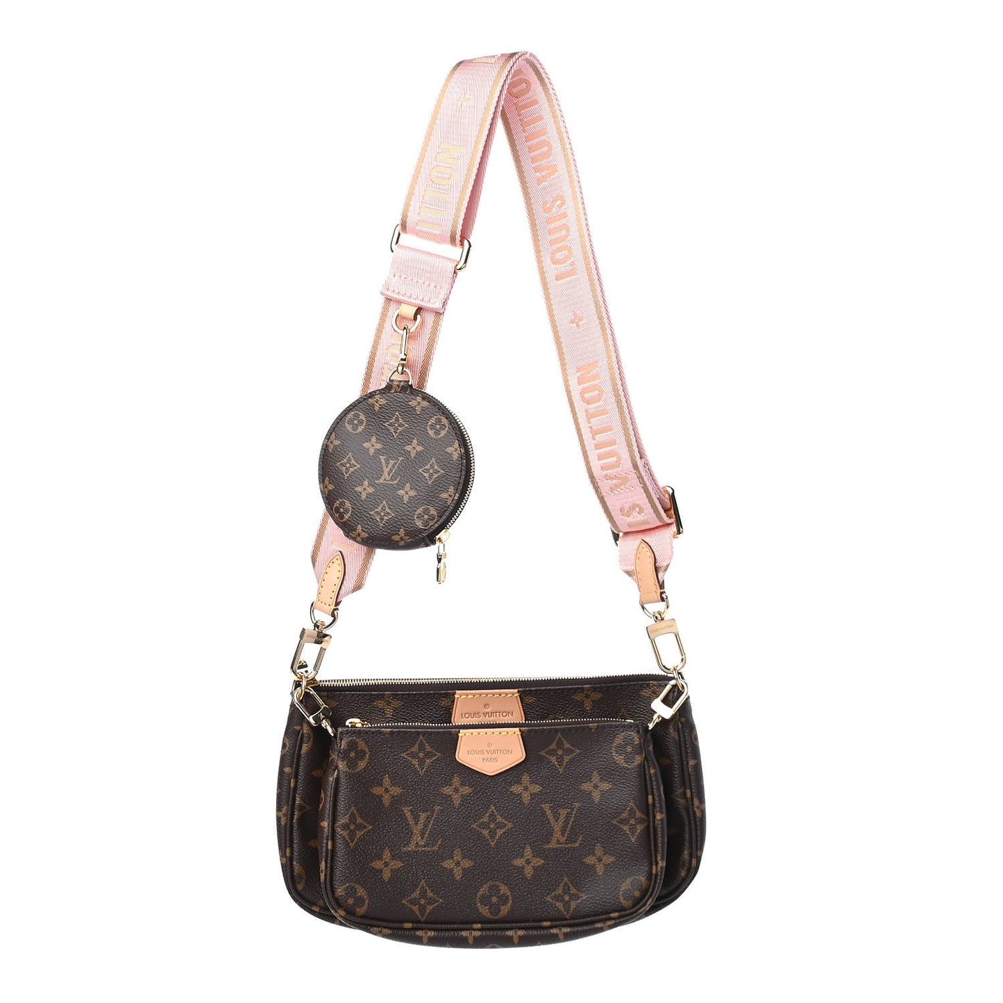 Monogram Multi Pochette Accessories Rose Clair