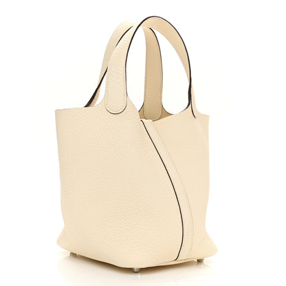 Hermes Taurillon Clemence Picotin Lock 18 PM Nata 3 of 11