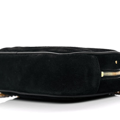 Saint Laurent Suede Matelasse Monogram Mini Lou Camera Bag Black 8 of 8