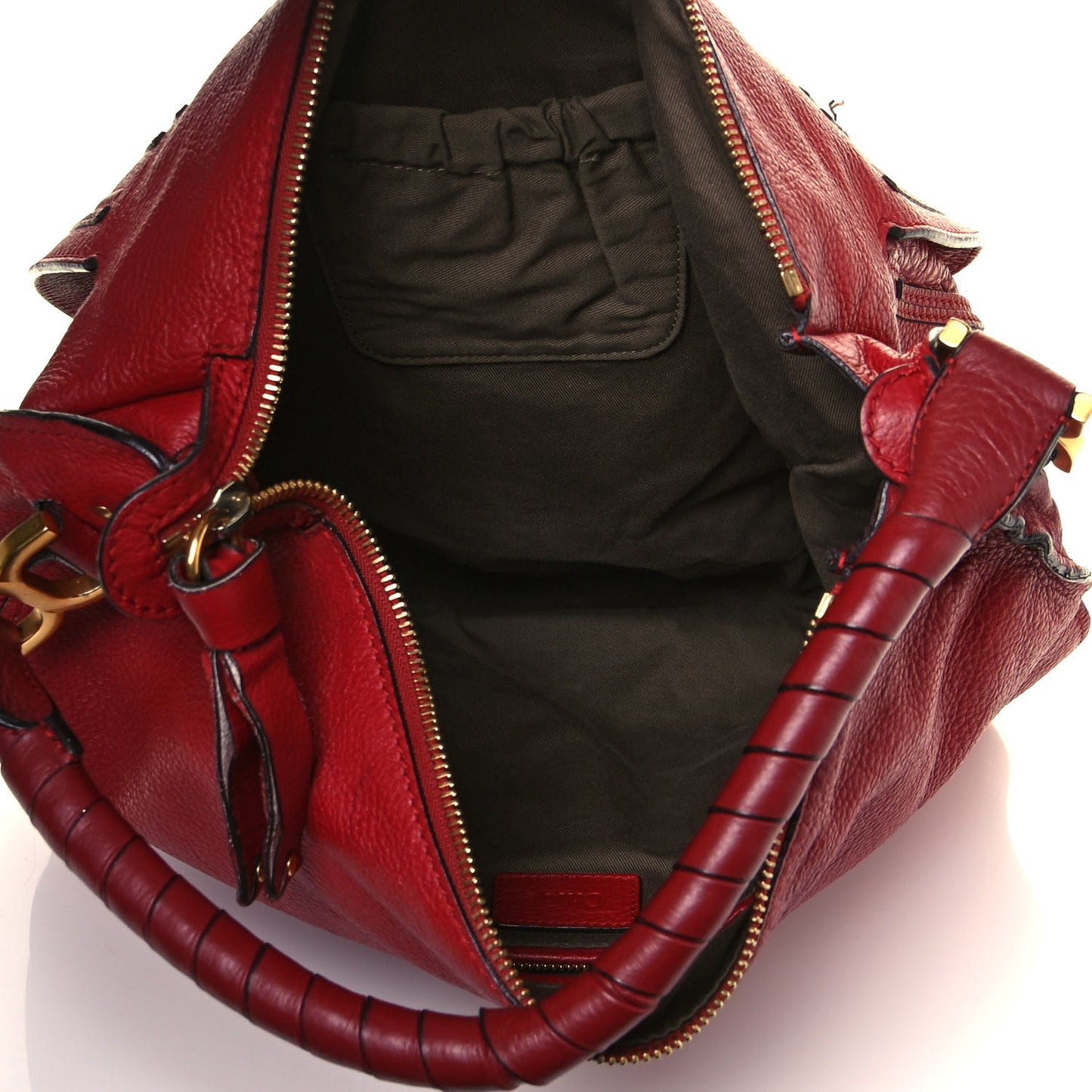 Calfskin Large Marcie Hobo Garnet
