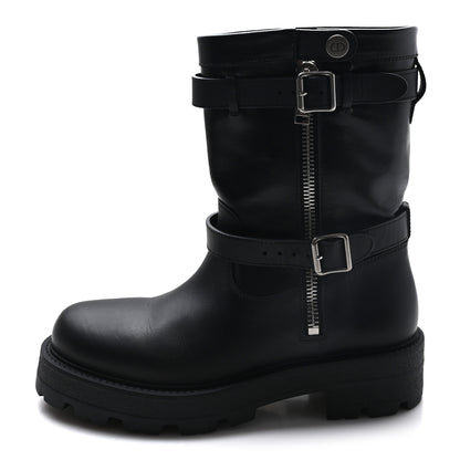 Christian Dior Calfskin D-Major Ankle Boot  39.5 Black 1 of 9