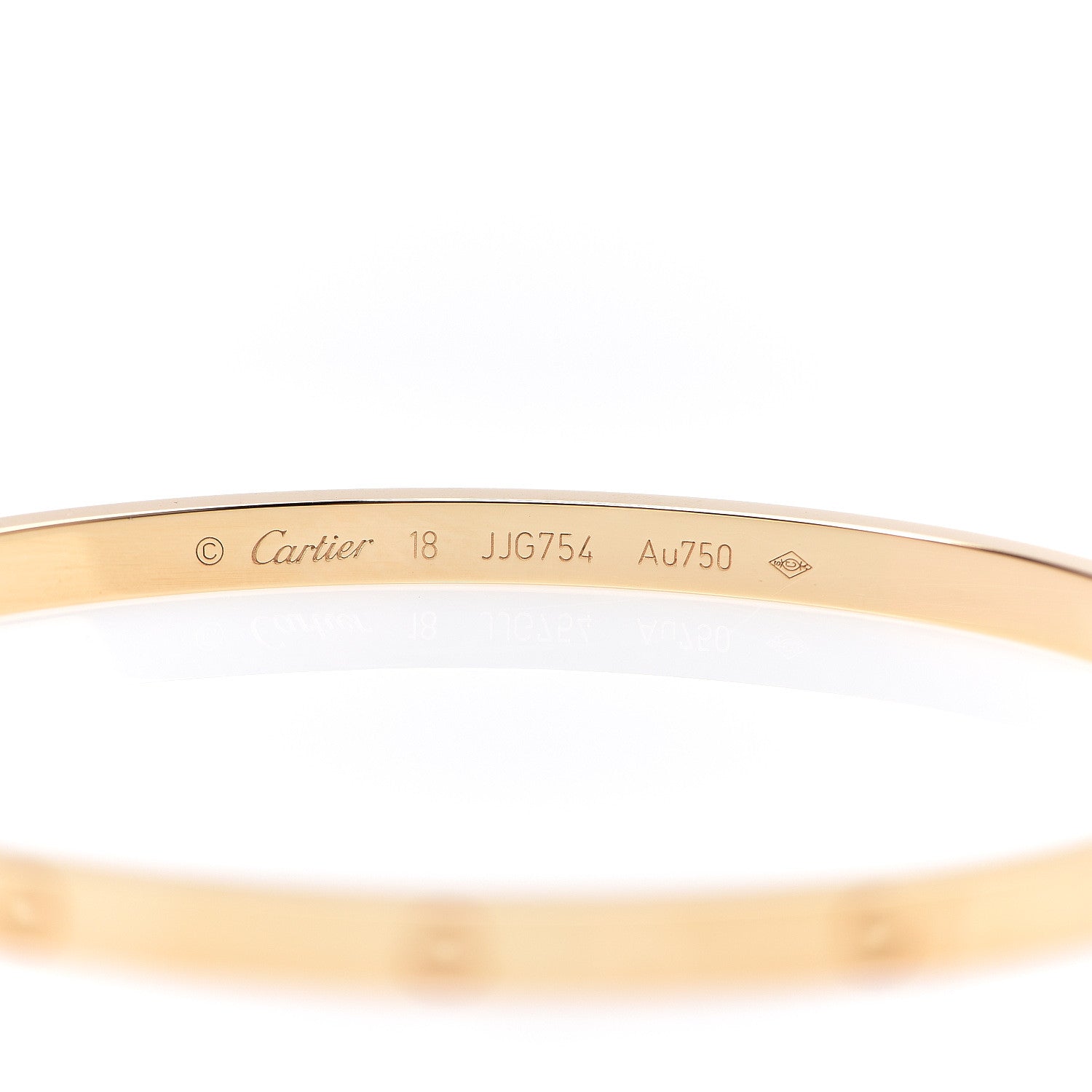 Cartier 18K Yellow Gold Small LOVE Bracelet 18 3 of 4