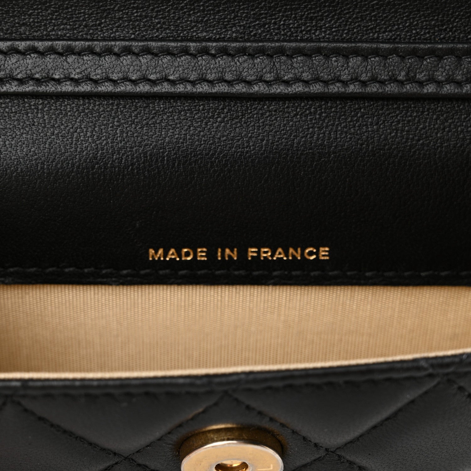 Chanel Lambskin Quilted Pearl Crush Clutch With Chain Black 7 of 15